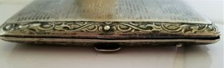 Vintage EAM USA Silver Plated 3 X 4 Etched Money Clip Case Holder 3