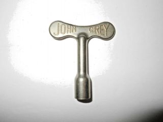 Old Antique Vintage Mid 1900s " John Gray London England " Slotted Drum Key - Nr