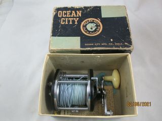 Vintage Ocean City Topsail No.  923 Saltwater Level Wind Fishing Reel