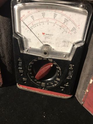 Vintage Triplett Model 630 - A Multimeter With Case,  As Pictured