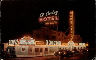 Nevada Las Vegas El Cortez Hotel 1968 Vintage Postcard Sku127