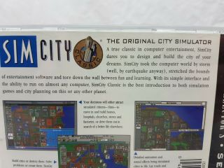 Sim City Classic PC Video Game Maxis Windows 3.  1 Mac Dos 1995 Vintage Game 3