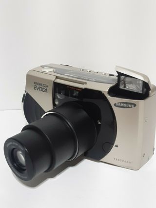 Vintage Samsung Maxima Zoom Evoca 35mm Film Camera 38 - 115mm Auto Macro 3