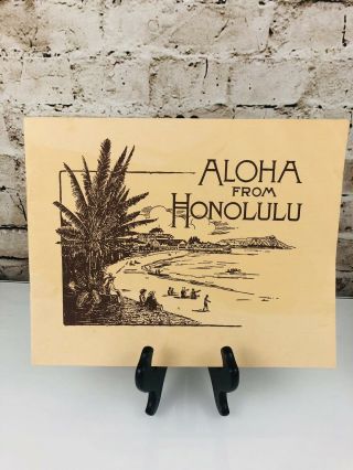 Vintage 1969 Aloha From Honolulu Old Hawaii 31 Photos Reprint Of 1919 Booklet