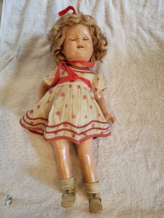 Vintage Shirley Temple Doll By Ideal Nov & Toy Co.  All 18in Tall