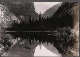 Vintage Photograph 1914 Mirror Lake Yosemite National Park California Photo