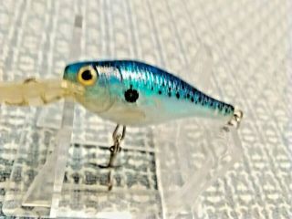 Old Lure Vintage Rapala 3 Inches Long Dark And Light Blue/black Rattlin Lure.