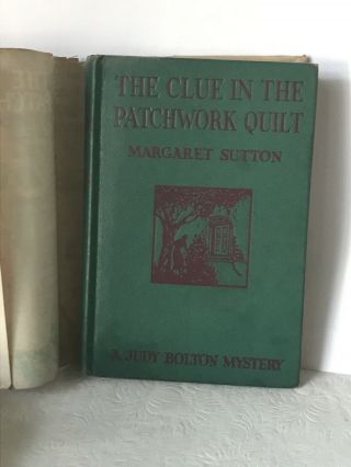 Vtg 1941 A Judy Bolton Mystery The Clue In The Patchwork Quilt Hardcover Book DJ 3