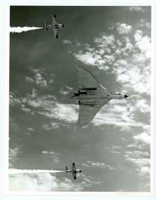 Photograph Of Avro Vulcan Xm649 & Canadair Tutors Caf180 & Caf122 Abbottsford