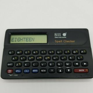 Sii Seiko Instruments Pocket Spell Checker Wp - 1100 Vintage