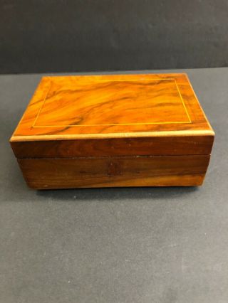 Vintage Antique Handmade 1900’s Wood Box Jewelry Box