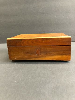 Vintage Antique Handmade 1900’s Wood Box Jewelry Box 3