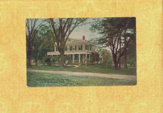 Ct Old Saybrook 1908 - 29 Vintage Postcard The Inn On Main St Connecticut