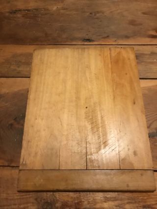 Primitive Antique Wood Cutting Dough Bread Board Great Patina 18” X 14” X 3/4”