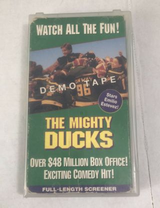 Vintage The Mighty Ducks Demo Tape Promotional Screener VHS Video Cassette 3