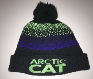 Vintage Arctic Cat Stocking Cap Winter Snowmobile Hat Men 