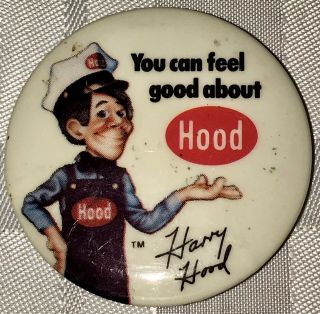 Vintage 1970’s Harry Hood 1 - 3/4” Diameter Round Magnet