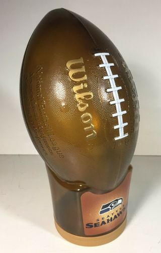 Vintage 13 " Snack Factory Wilson Football Shaped Seattle Seahawks Nfl Bank