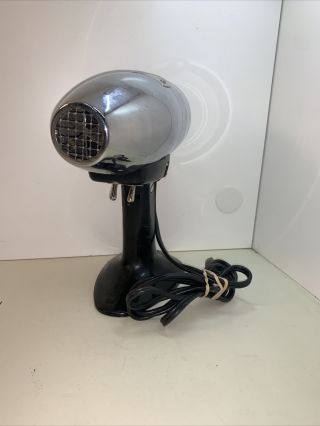 Vintage 1950s Chrome Oster Airjet Electric Hair Dryer Model 202,  GG3 2