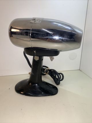 Vintage 1950s Chrome Oster Airjet Electric Hair Dryer Model 202,  GG3 3