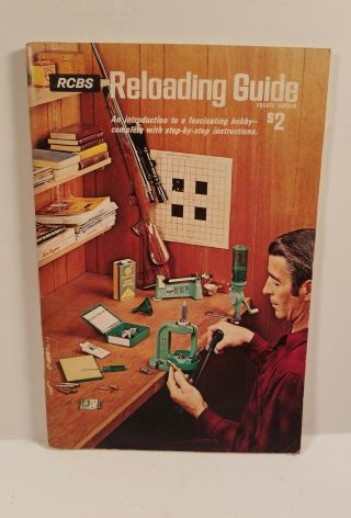Vintage 1976 Fourth Edition Rcbs Reloading Guide • 64 Pages •good •
