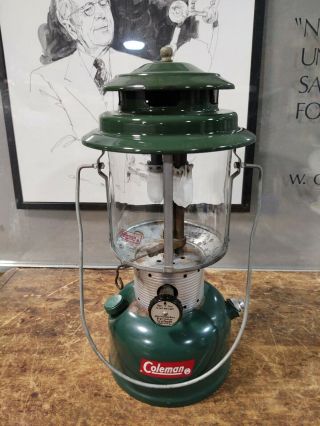 1964 COLEMAN DOUBLE MANTLE LANTERN MODEL 220F Dated 9/64 with Globe 3