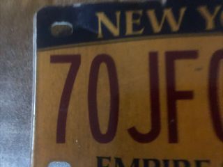 2014 York ATV License Plate Motorcycle As Found 70JF06 2