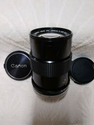 Canon Fd 135mm 1:3.  5 S.  C.  Japan Vintage Canon Lens Made In Japan Fd 135mm Pt