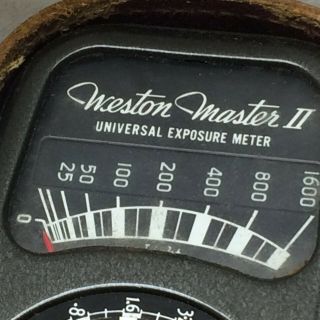 Vintage Weston Master II Universal Exposure Meter Model 735 Made in USA Case 3