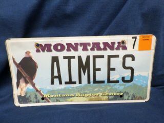 Montana Raptor Center Vanity License Plate Aimees