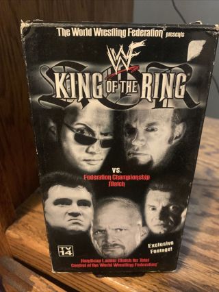 Vintage Wwf King Of The Ring Vhs 1999 Vhs Wwe The Rock Undertaker Stone Cold