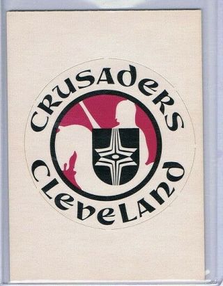 1972 - 73 Opc O - Pee - Chee Wha Team Logos Cleveland Crusaders Nrmt Unpunched Sp