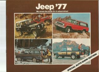 1977 Jeep Pickups,  Wagoneer,  Cherokee,  Cj - 7 Dealer Sales Brochure