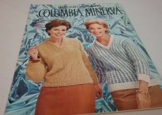 Vintage COLUMBIA MINERVA Book Vol.  745 Sweaters Knitting Book w/ Instructions 2
