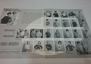 Vintage COLUMBIA MINERVA Book Vol.  745 Sweaters Knitting Book w/ Instructions 3