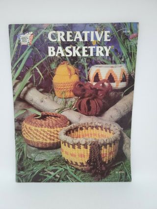 Hazel Pearson Ha68 " Creative Basketry " 11 Weaving Craft Patterns 1978 Vintage