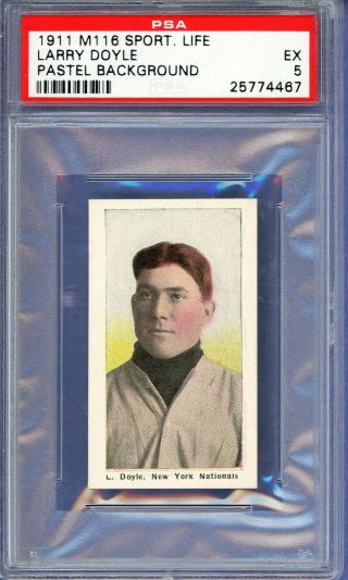 1911 M116 Sporting Life Larry Doyle Psa 5 Giants