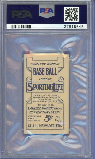 1911 M116 Sporting Life Mickey Doolan PSA 5 Phillies 2