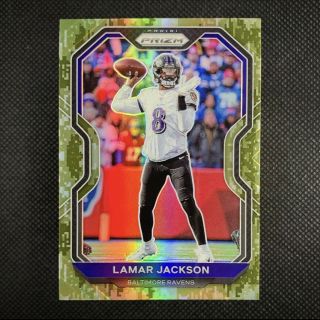 Lamar Jackson 2020 Nfl Prizm Camo /25 Ravens