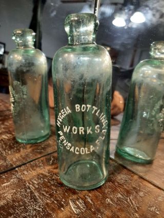 Antique Southern Hutchinson Bottle Hygeia Bottling Pensacola Florida