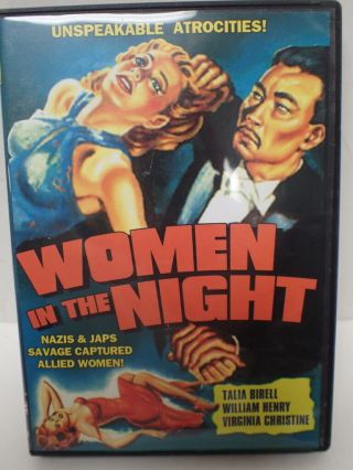 Vintage Alpha Video Dvd Women In The Night W/ Tala Birell & Virginia Christine