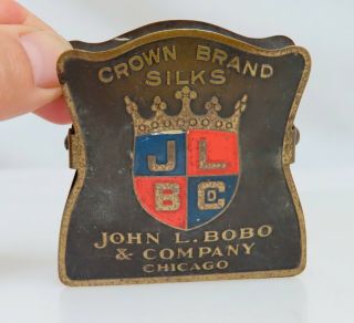 John Bobo Vintage Antique Advertising Brass Paper Clip - 80582