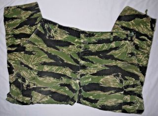 Vintage Us Military Tiger Stripe Bdu Cargo Pants Size L