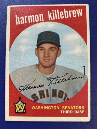 1959 Topps High 515 Harmon Killebrew Hof Washington Senators/ Minnesota Twins