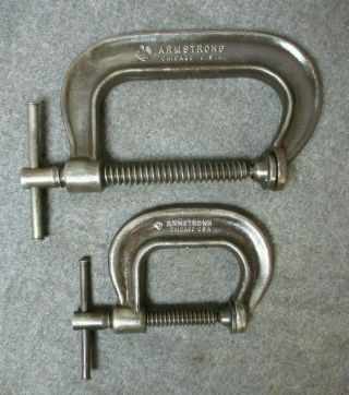 2 - Vintage Armstrong C Clamps No.  402 And No.  404