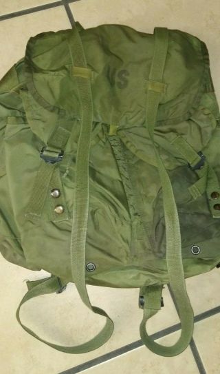 Vintage Military Us Army Soldier Infantry Alice Pack Lc Ruck Sack Od Olive Drab