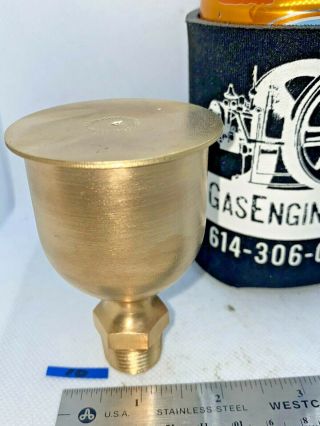 Michigan Lubricator No 7 Brass Grease Cup Hit Miss Gas Engine Steam Antique
