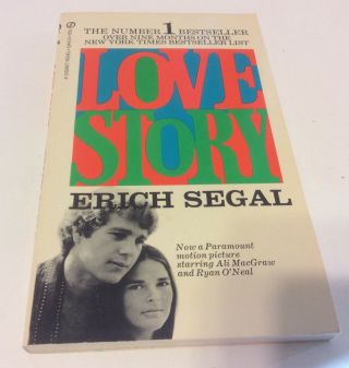 Love Story Erich Segal Vintage 1971 Signet Q4414 Paperback Book