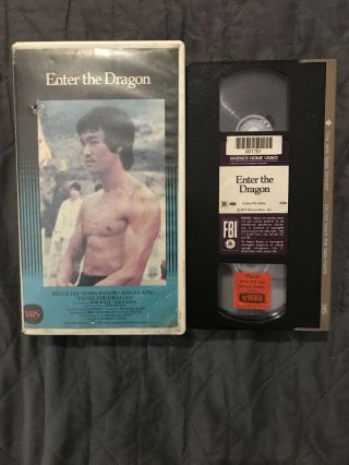 Vintage Enter The Dragon Movie - Bruce Lee (vhs/ 1973)