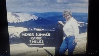 Vintage 8mm Home Movie Film Reel Mountain Snow Never Summer Range Colorado Co B3
